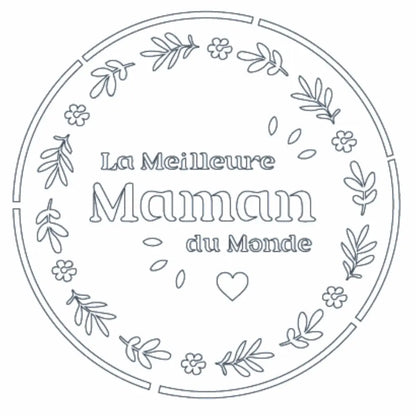 Pochoir repositionnable en mylar Meilleure Maman