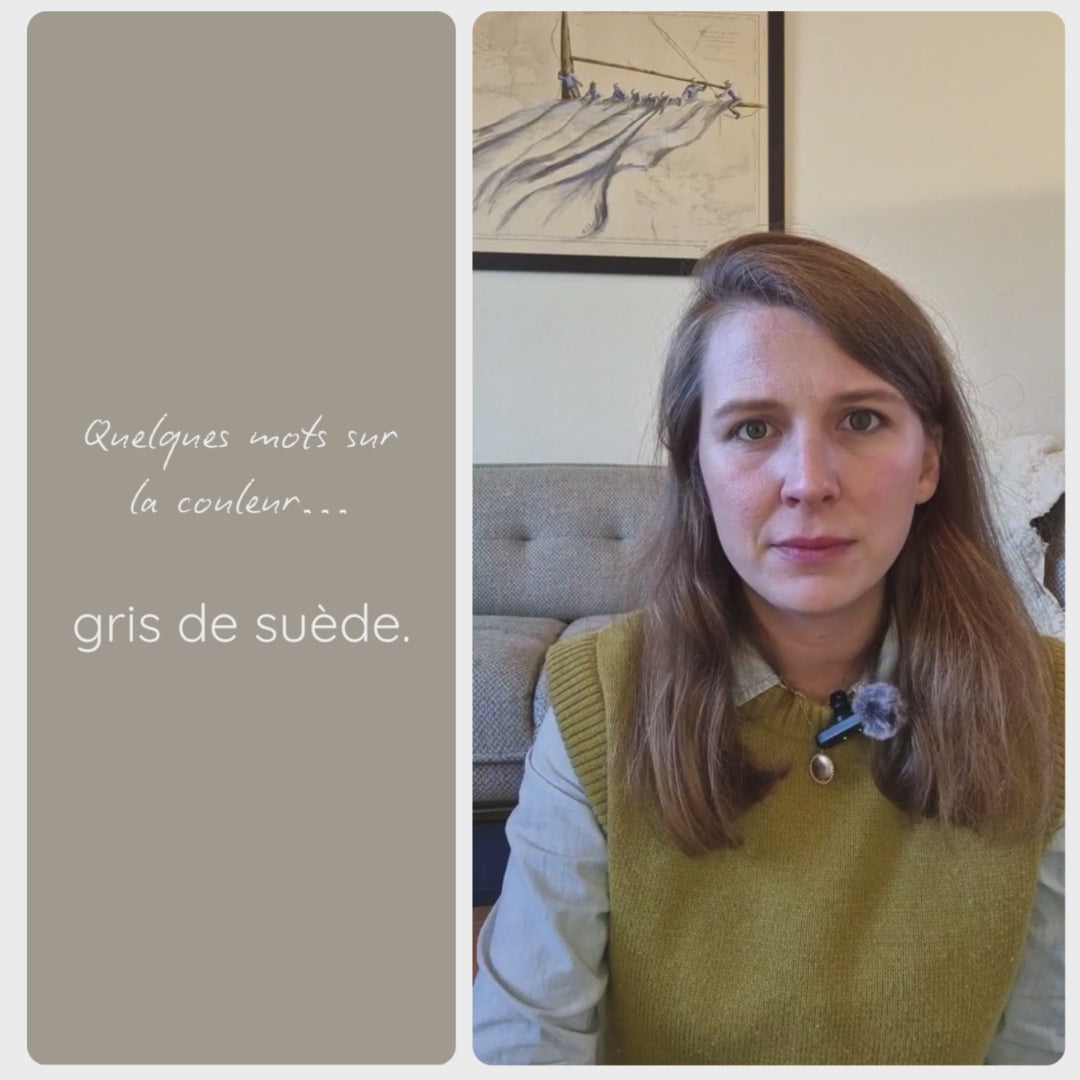 Vidéo présentant la couleur Gris de suède – peinture Eléonore Déco.