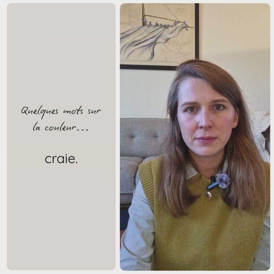 Vidéo présentant la couleur Craie – peinture Eléonore Déco.