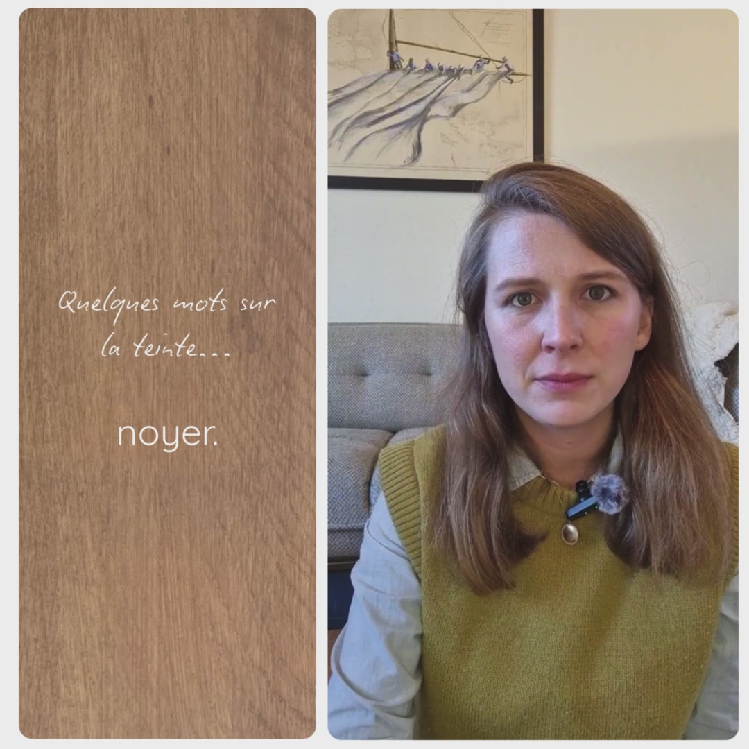 Vidéo présentant la teinte Noyer – teinte Eléonore Déco.