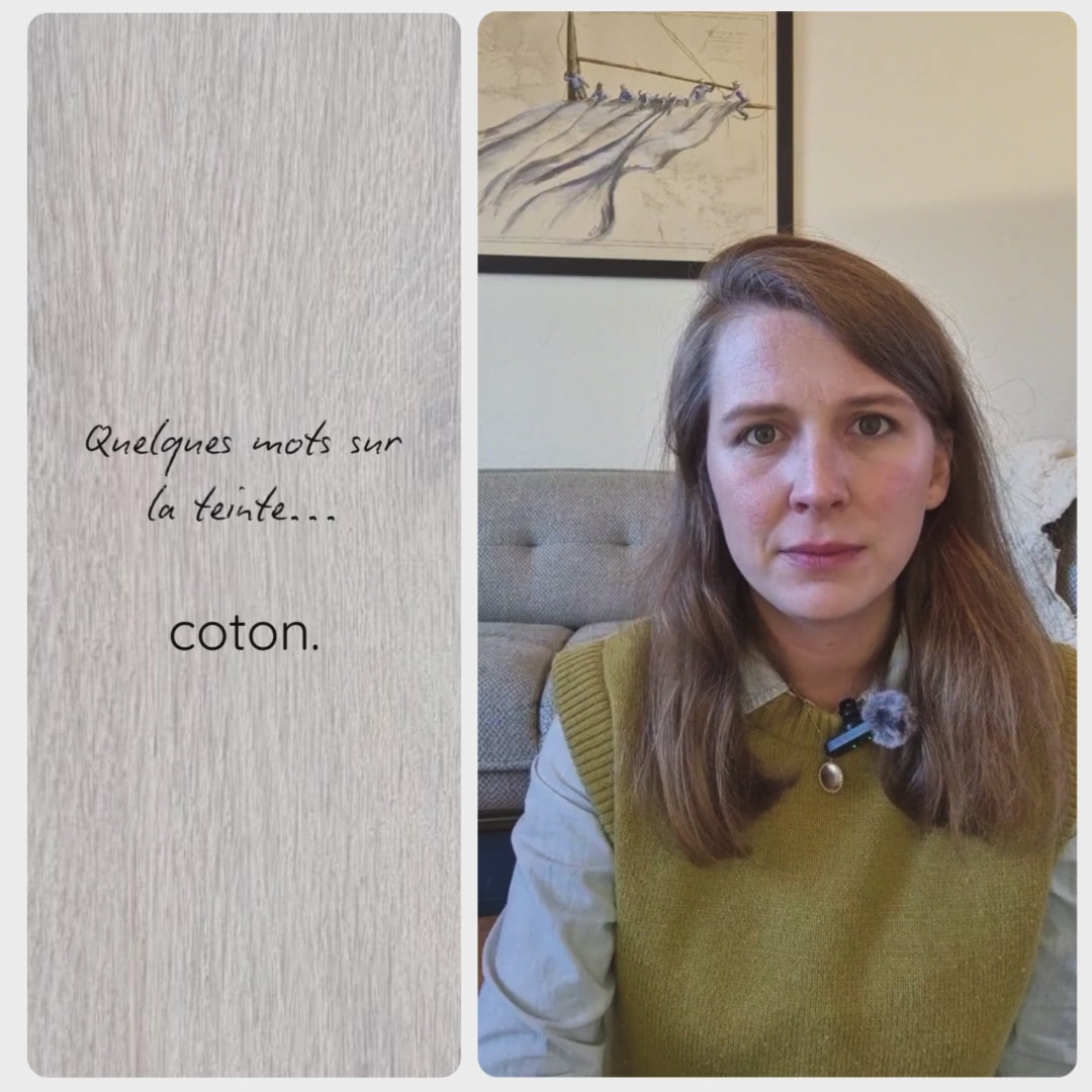 Vidéo présentant la teinte Coton – teinte Eléonore Déco.